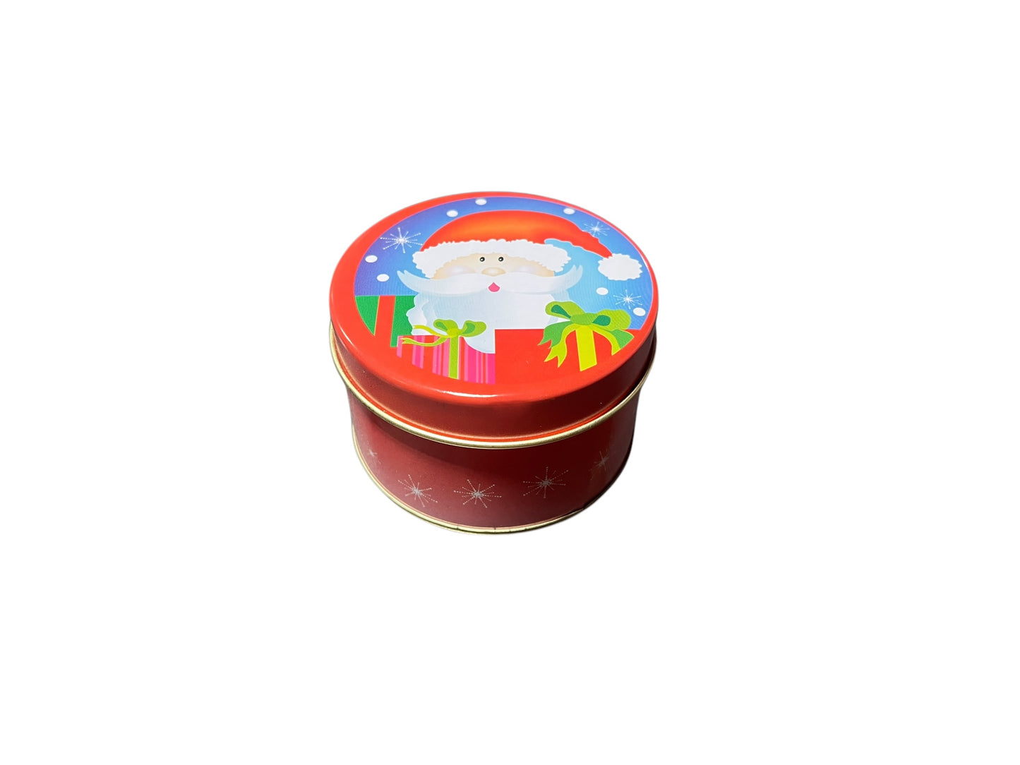 Metal Christmas Tin Médium round