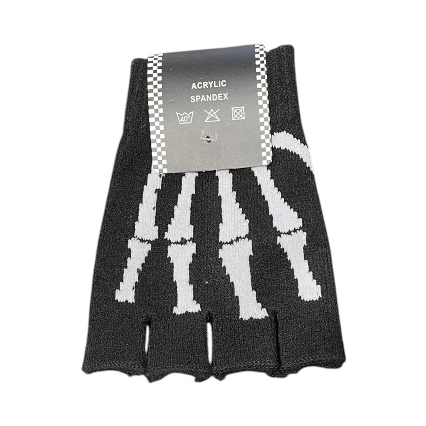 Skeleton hand or skull fingerless gloves