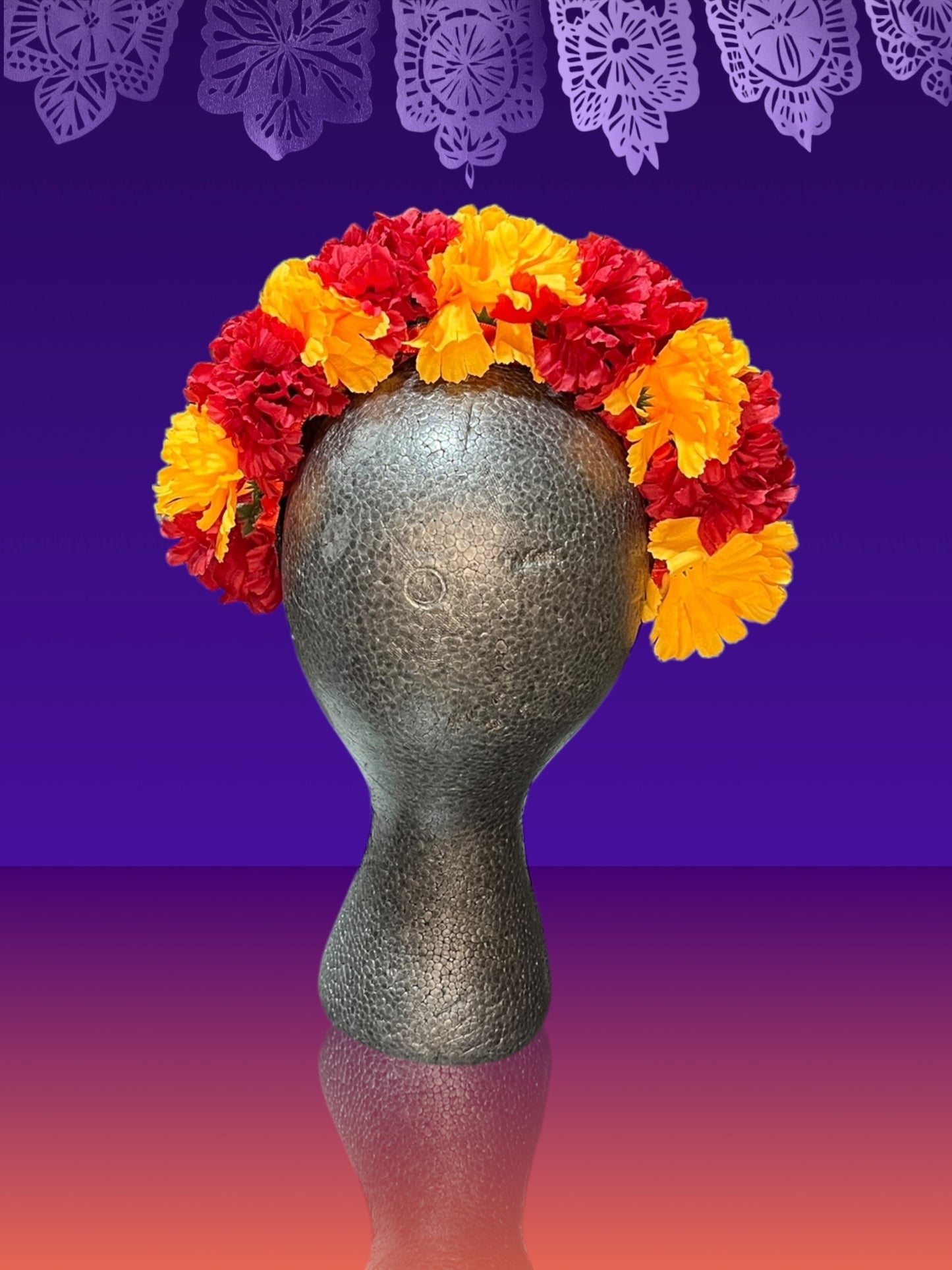 Artificial Marigold Flower head band