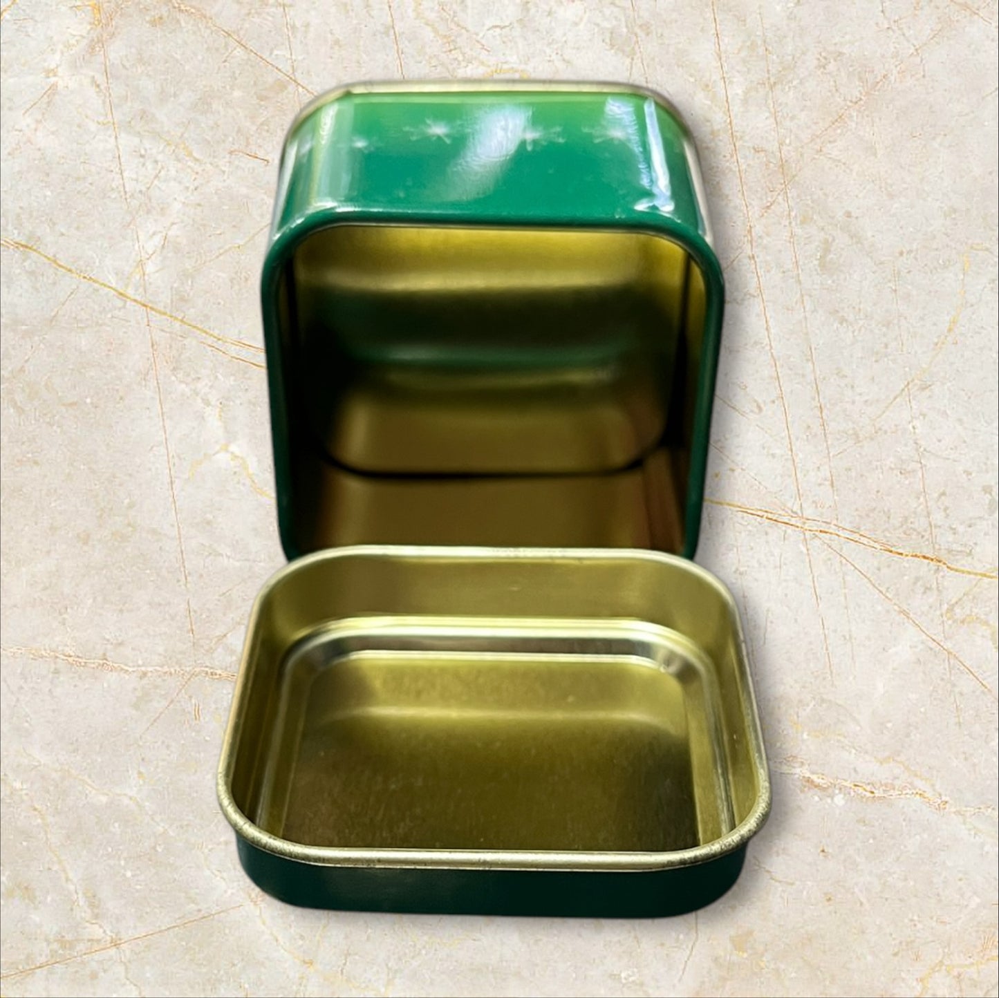 Metal Christmas Tin small square