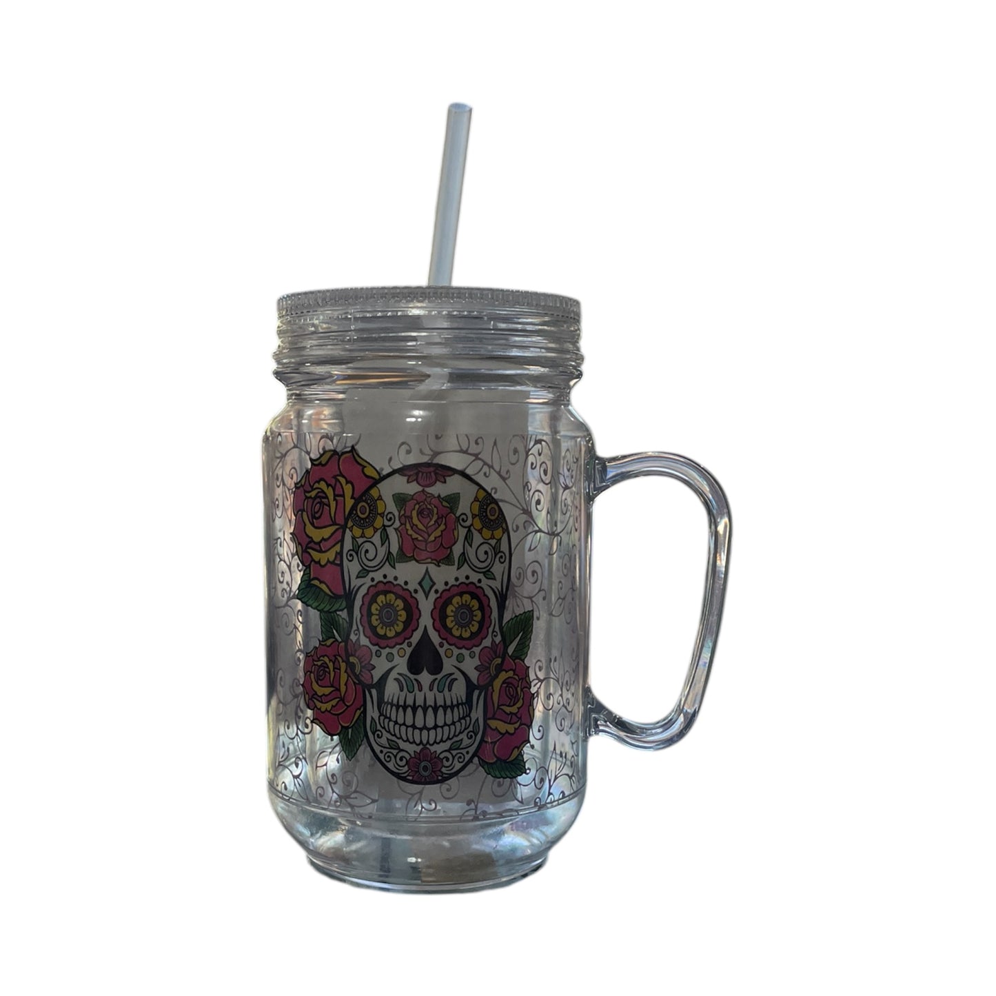 Sugar Skull Mason Jar
