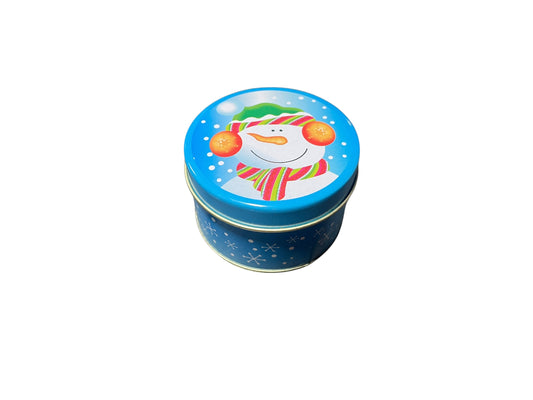 Metal Christmas Tin Médium round