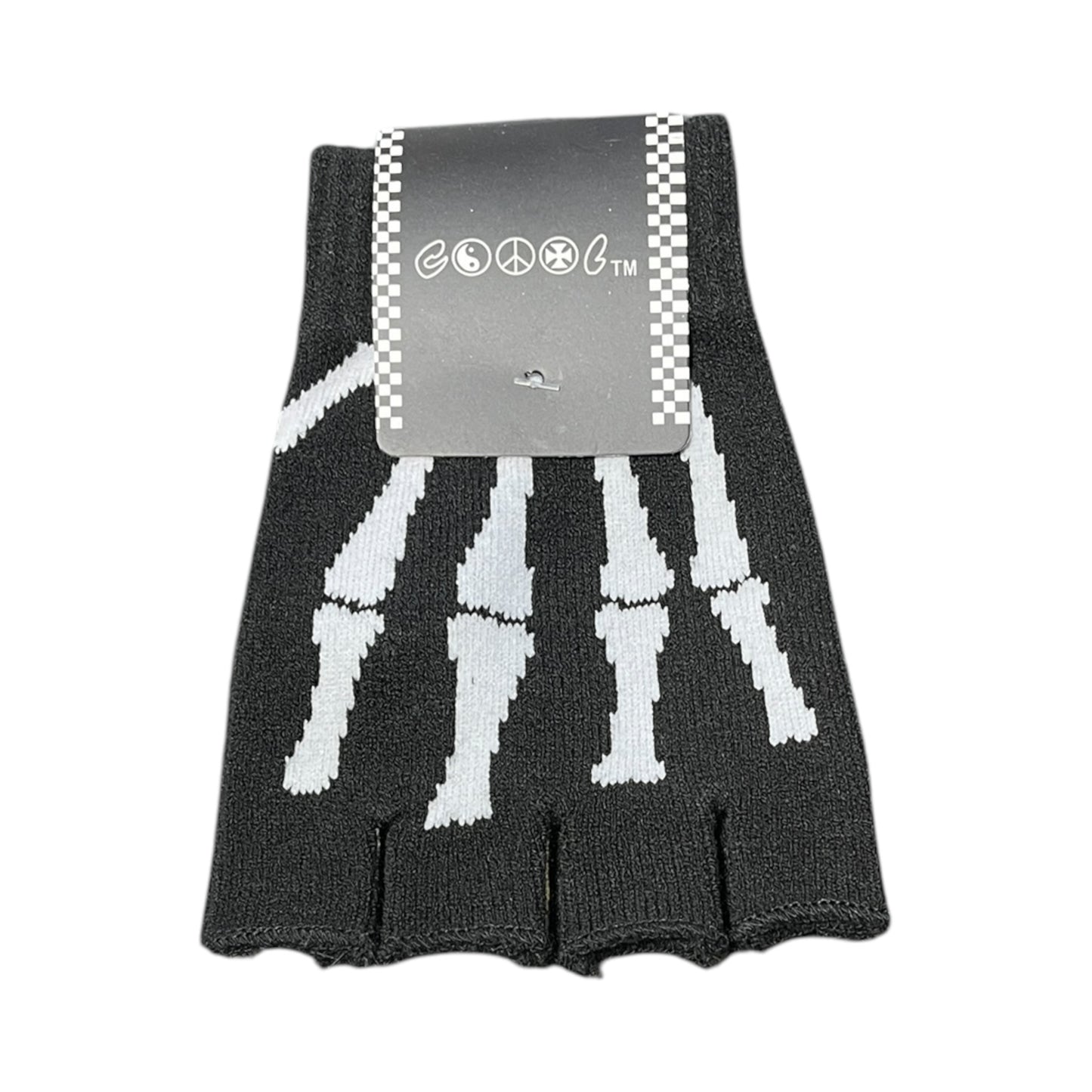 Skeleton hand or skull fingerless gloves