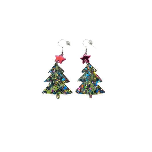 Christmas tree earring