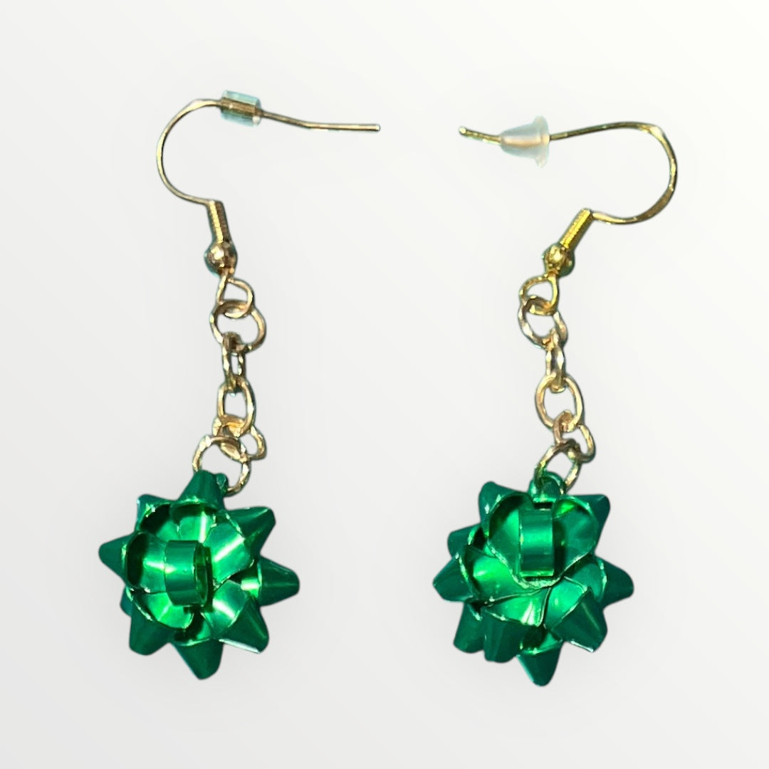 Gift bow earrings