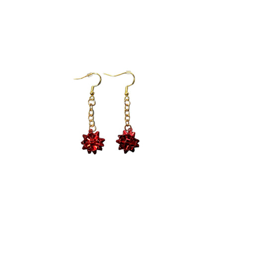 Gift bow earrings