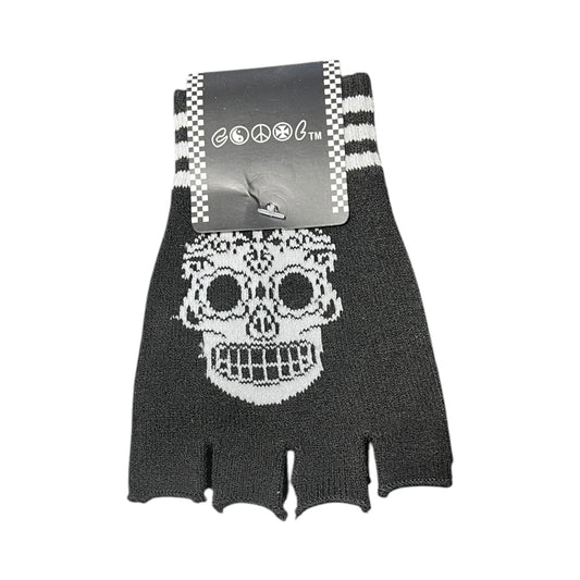 Skeleton hand or skull fingerless gloves